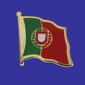 Portugal Lapel Pin (Single Waving Flag)