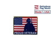 Proud Veteran Lapel Pin