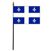 Quebec Stick Flag - 4x6"