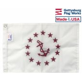 12x18" Rear Commodore Officer Boat Flag - Yacht Club Officer Flags