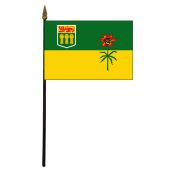 Saskatchewan Stick Flag - 4x6"