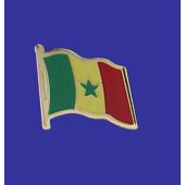 Senegal Lapel Pin (Single Waving Flag)