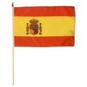 Spain Stick Flag (with Seal)