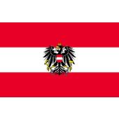 AUSTRIA FLAG (WITH EAGLE)