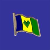 St Vincent & the Grenadines Lapel Pin (Single Waving Flag)