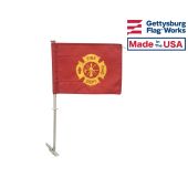 FIRE DEPT. CAR WINDOW FLAG