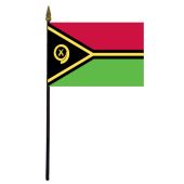 Vanuatu Stick Flag - 4x6"