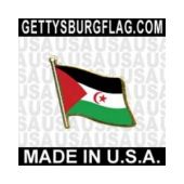 Western Sahara Lapel Pin (Single Waving Flag)