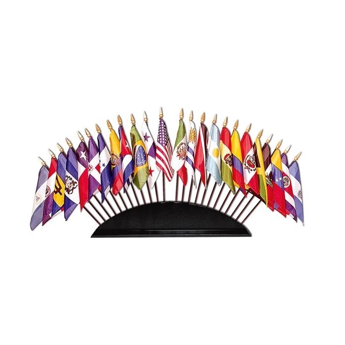 Black wooden table base for 4x6" flags, 36 hole