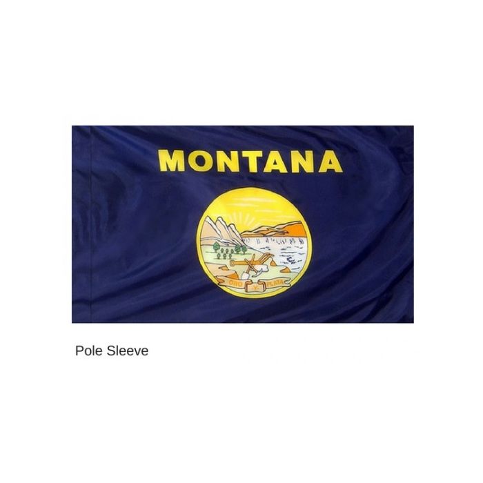 Montana Flag, Nylon, Pole Sleeve - 3x5'