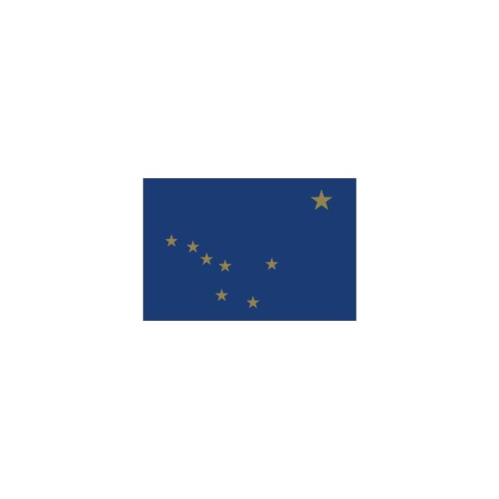 Alaska Flag, Nylon, Header & Grommets - 4x6'