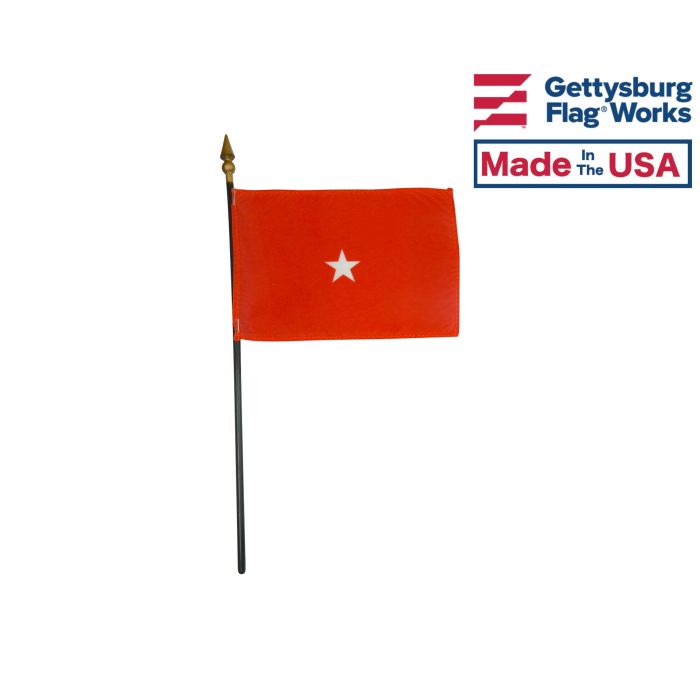 Army Brigadier General Stick Flag - 4x6"