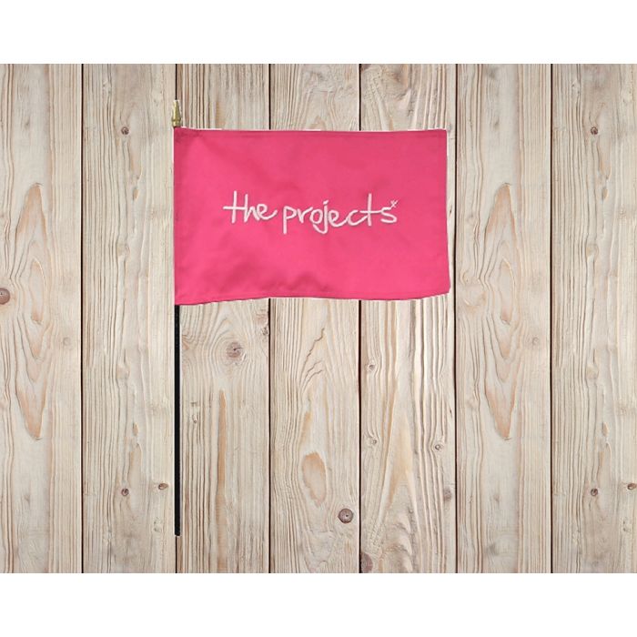 The Projects-Embroidered Stick Flag 