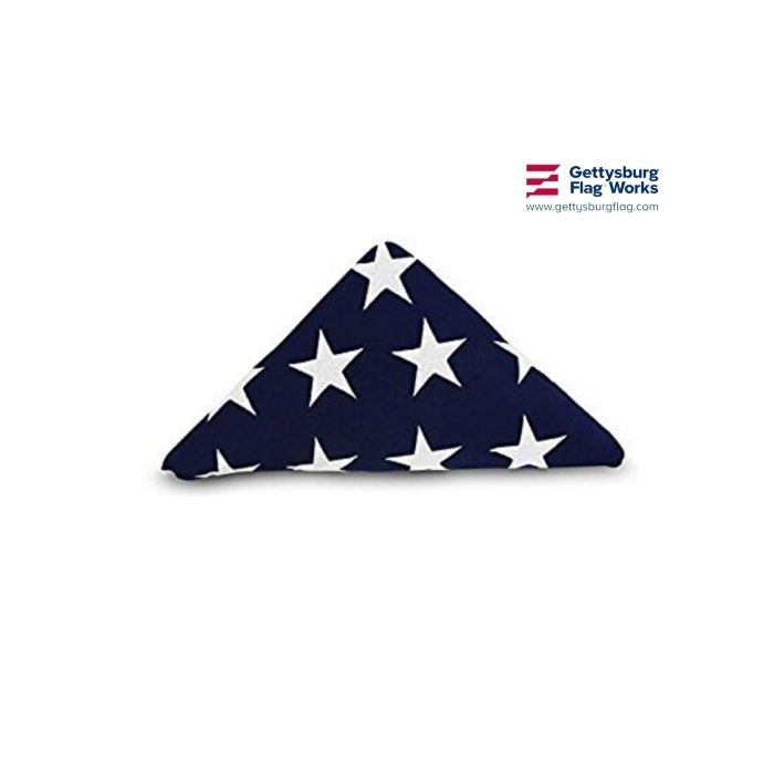 American Flag, Cotton 5x9.5' (Casket Size)