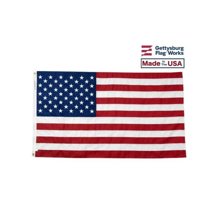 American Flag, Heavy Duty Polyester, Rope & Thimbles - 25x40'