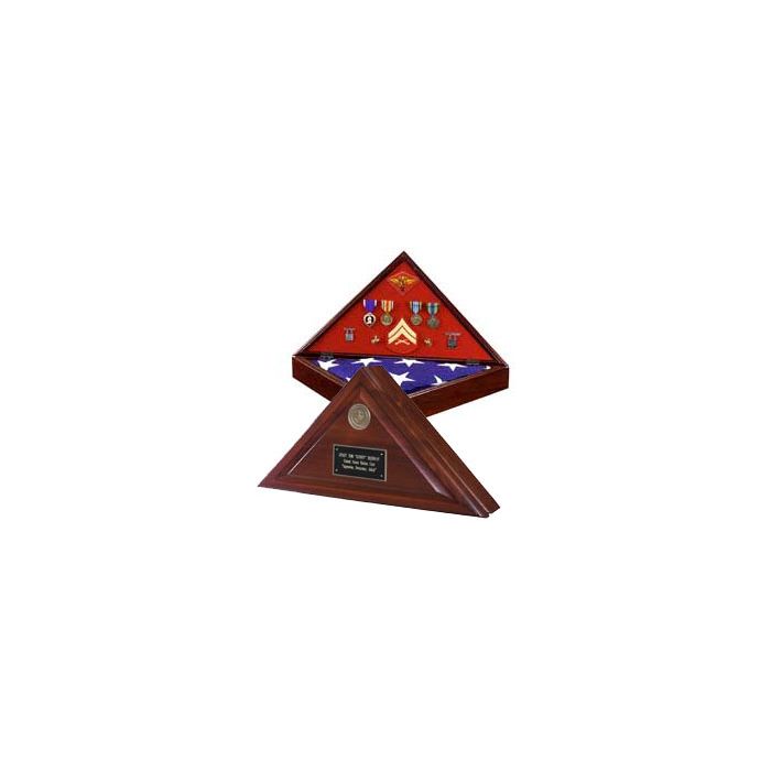 Memorial Case "Heritage" Walnut - Marine Corps