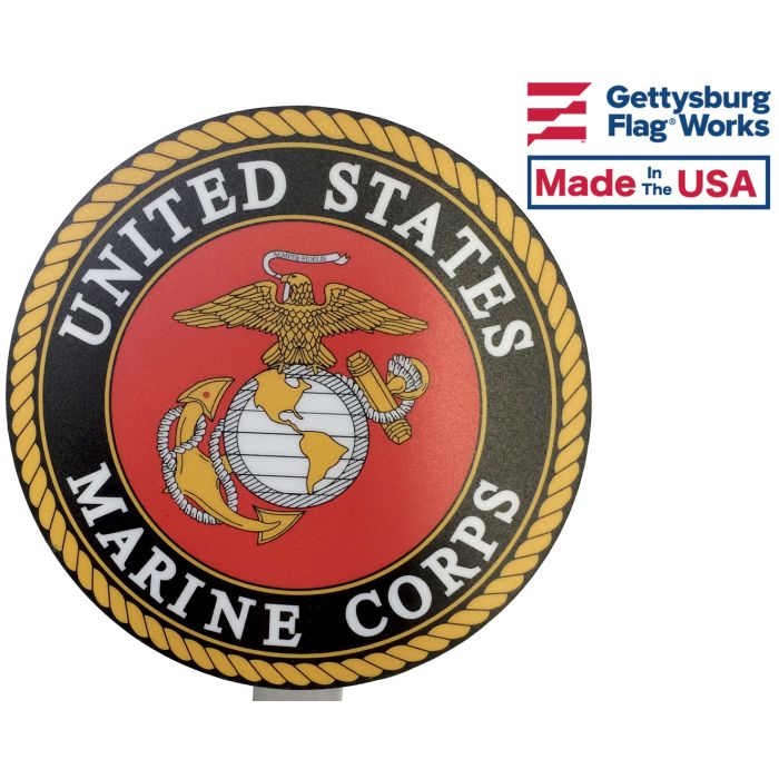 Color Marine Corps Grave Marker