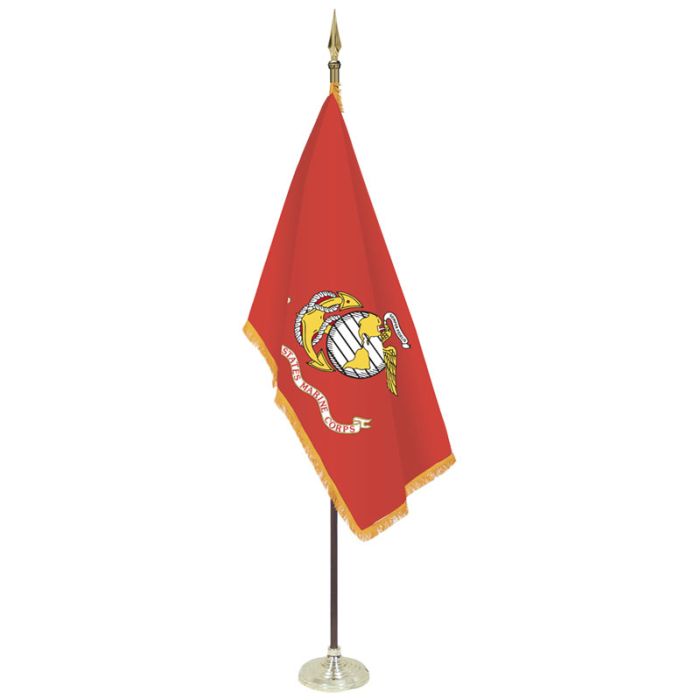 Marine Corps Indoor Flag Set 7'