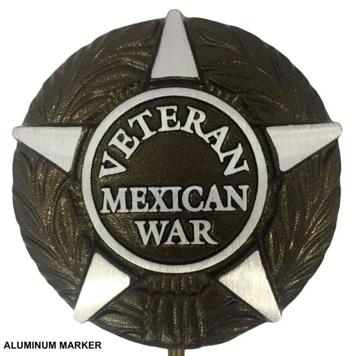 Mexican Aluminum Grave Marker
