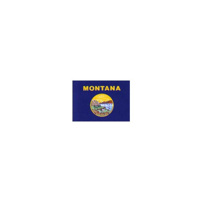 Montana Flag, Nylon, Header & Grommets - 12x18"