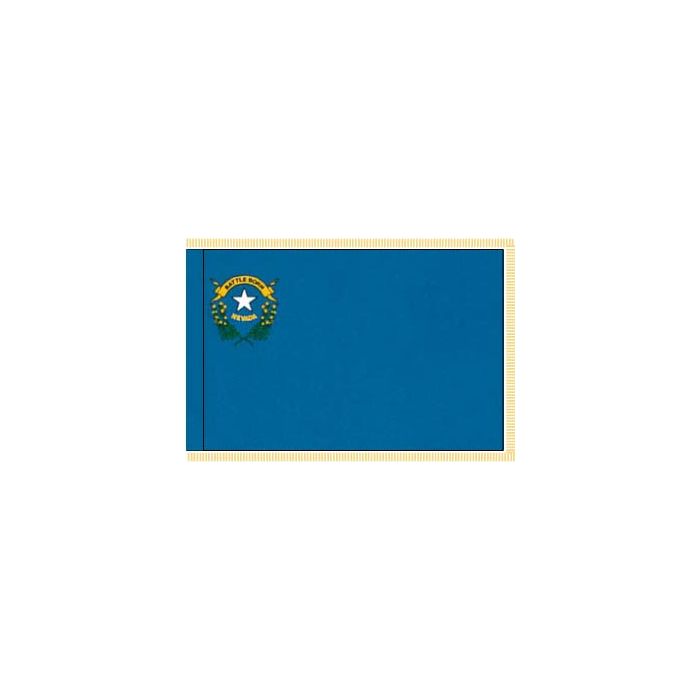 Nevada Flag, Nylon, Pole Sleeve & Fringe - 3x5'