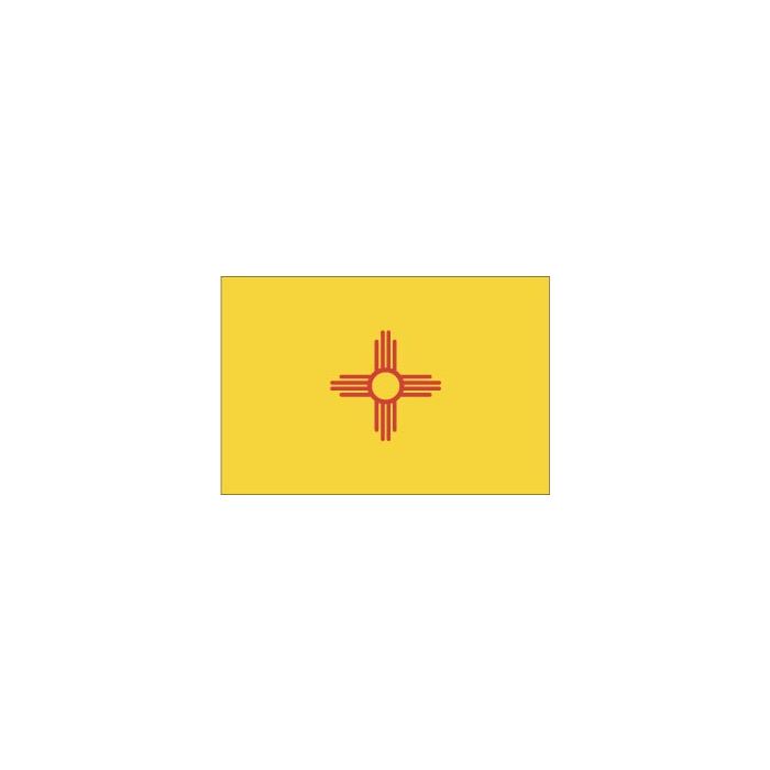 New Mexico Flag, Nylon, Header & Grommets - 12x18"