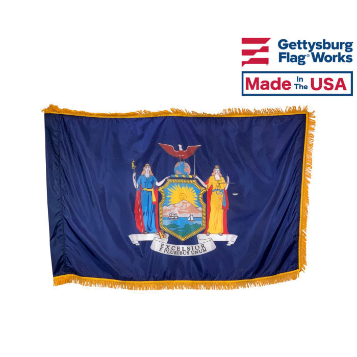 Indoor Flag of New York State
