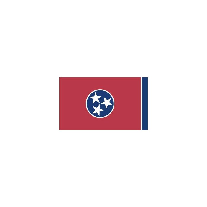 Tennessee Flag, Nylon, Header & Grommets - 6x10'