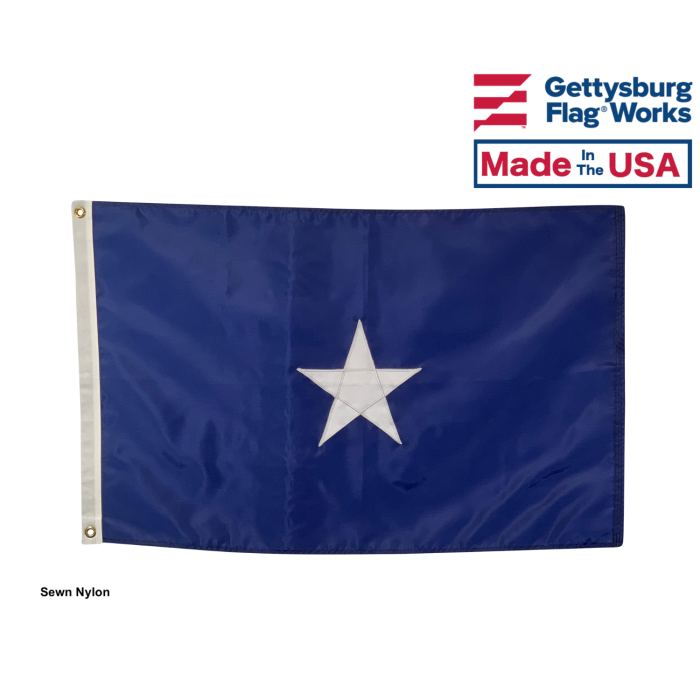 Bonnie Blue Flag (Nylon, Sewn) - 2x3'