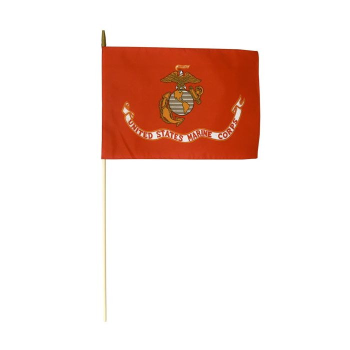 Marine Corps Stick Flag - 12x18"