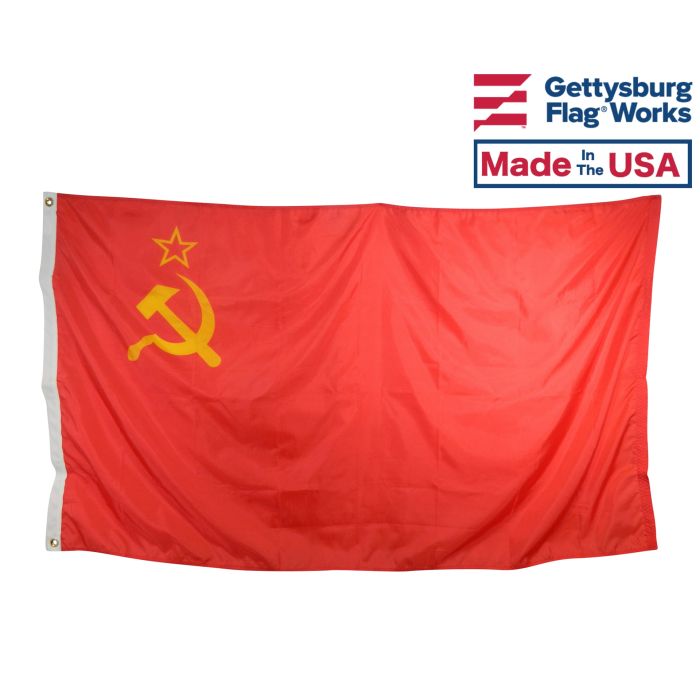 USSR Flag - 4x6' - Header & Grommets