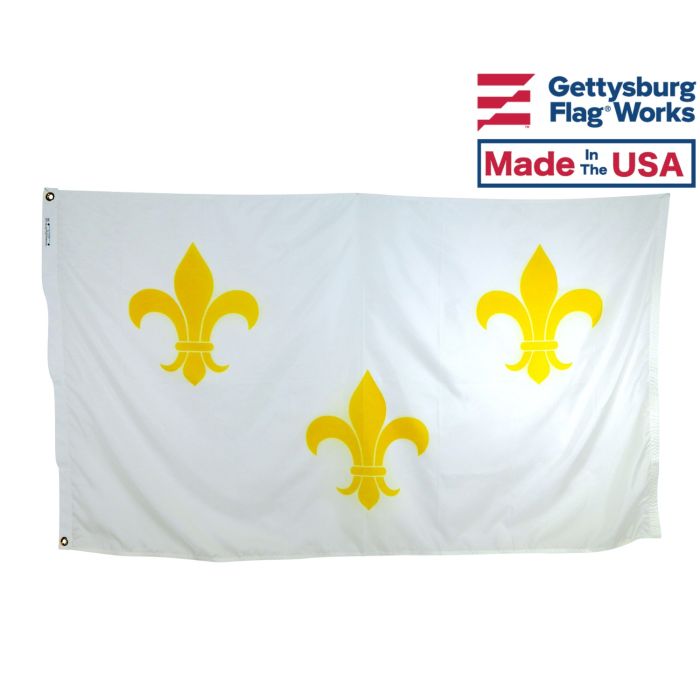 France Fleur-de-lis Flag  -White 3 - Choose Options
