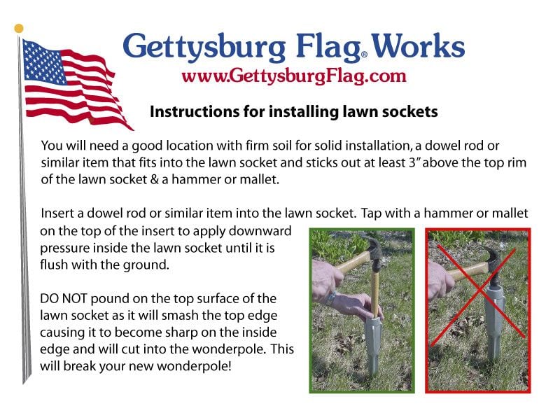 Lawn Socket Installation Instructions