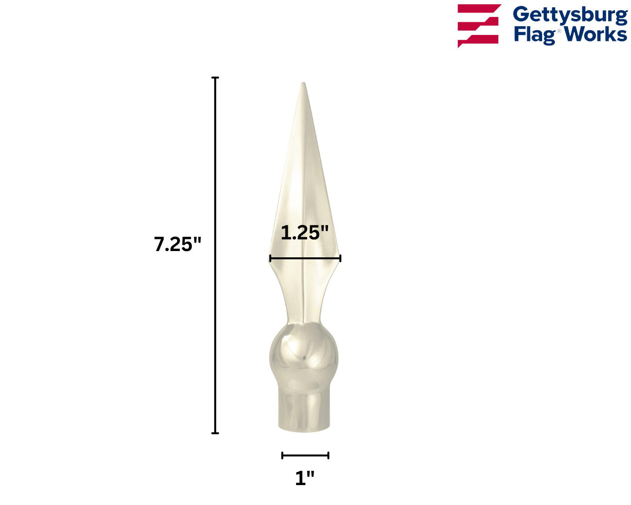 Flat Spear Dimensions